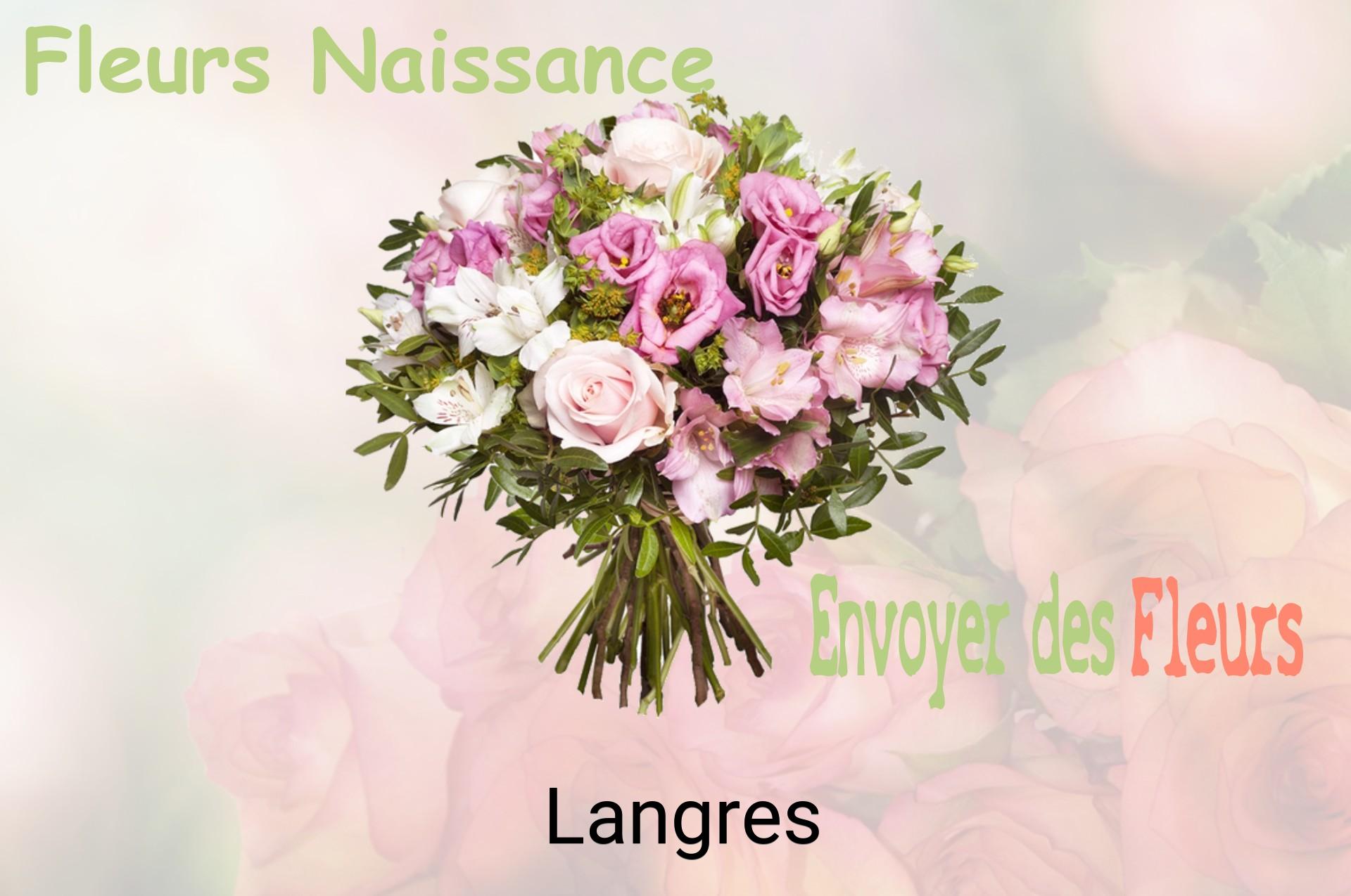 Bouquet de fleurs de naissance livré à Langres